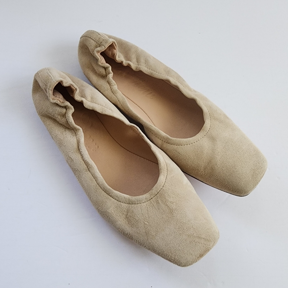 J.Crew Anya Scrunchie Ballet Flats In Honey Brown